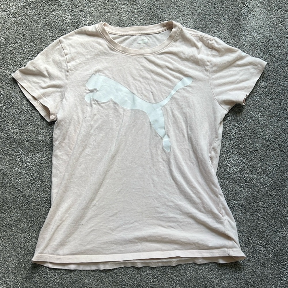 Pink Puma Short Sleeve T-shirt
